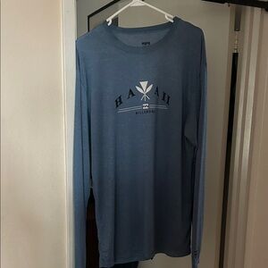 Billabong Hawaii Graphic Blue Long Sleeve Tee